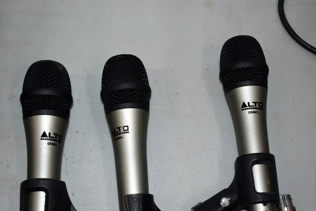 Set of 3 Alto Professional DVM5 Microphones with 3 Cables - 3