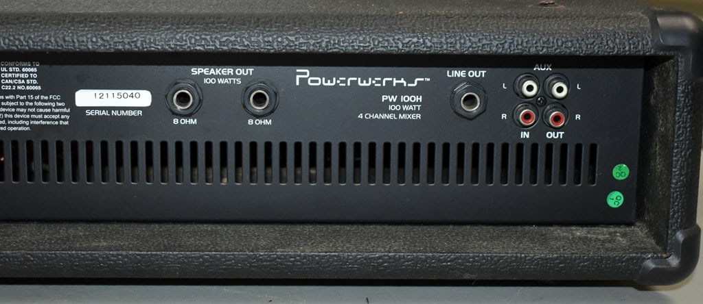 Powerwerx PW100H 100 Watt 4 Channel Mixer - 5