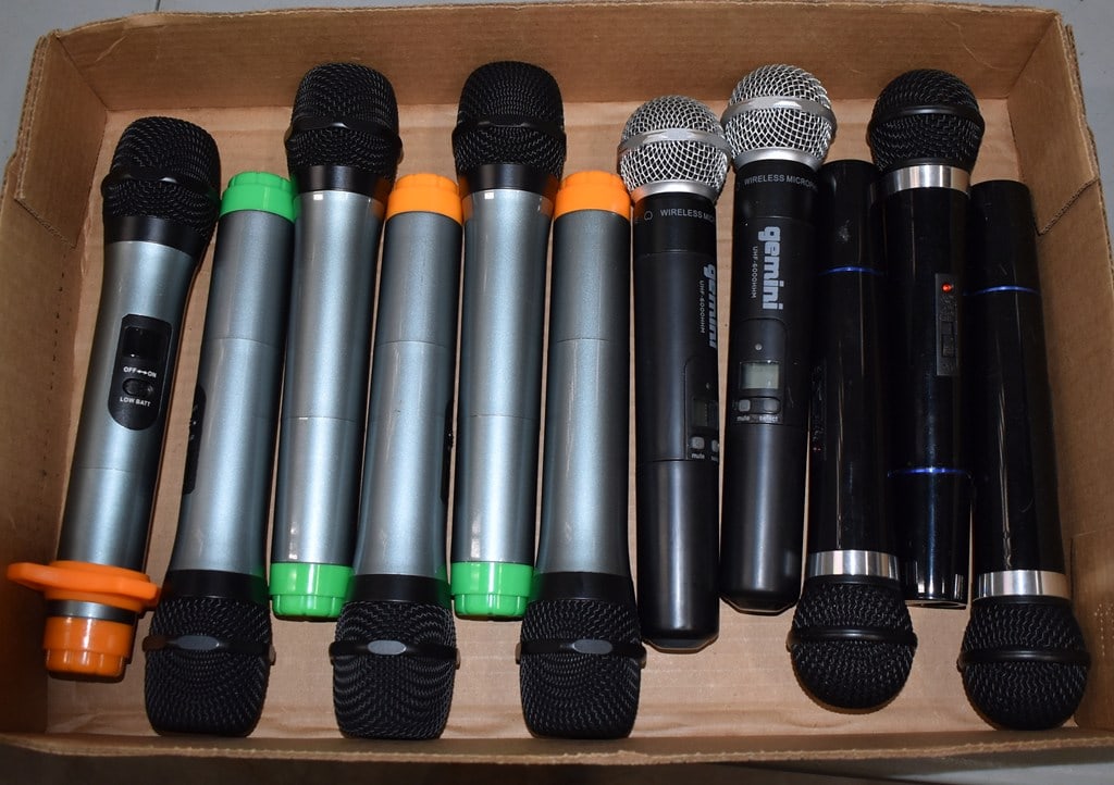Lot of Gemini and Other Wireless Microphones; Nady, Fifine, Gemstone Vhf Systems - 11