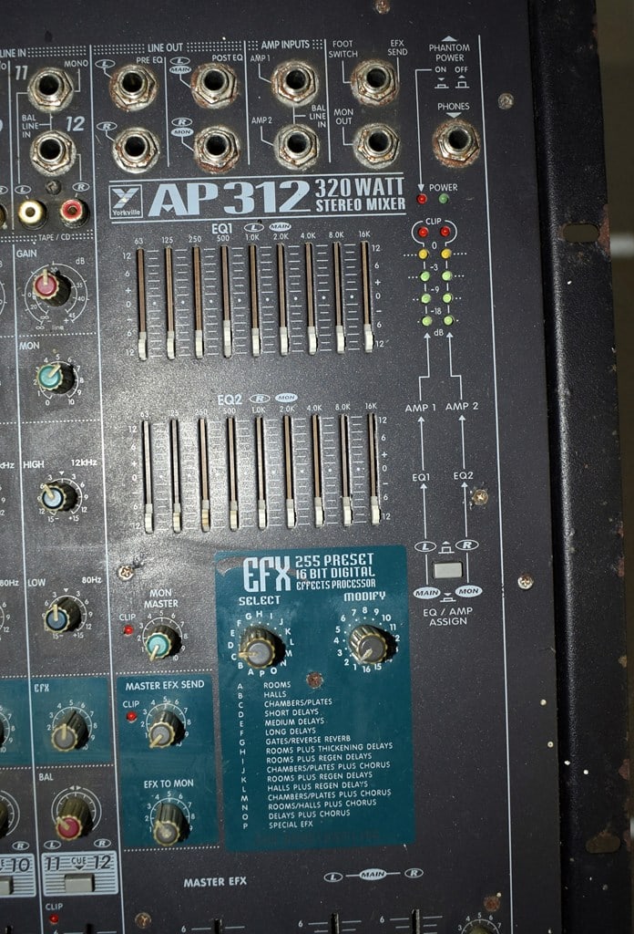 Lot of 3 Used Soundboards: Fostex VF160EX, Yorkville AP312 & Tascam Portastudio 488 MKII - 9