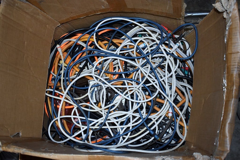 Lot of EdenPure QuartzIR Heater & Extension Cords, Speaker Wires , Cables and More - 8