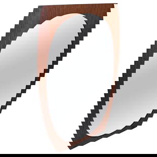 An Iconic 1970s Mid-Century Modern Wood Mirror by Gianfranco Frattini: A mid-century modern wood mirror by Gianfranco Frattini is a remarkable piece of design that encapsulates the essence of the era. Gianfranco Frattini, an influential Italian architect and designer, wa