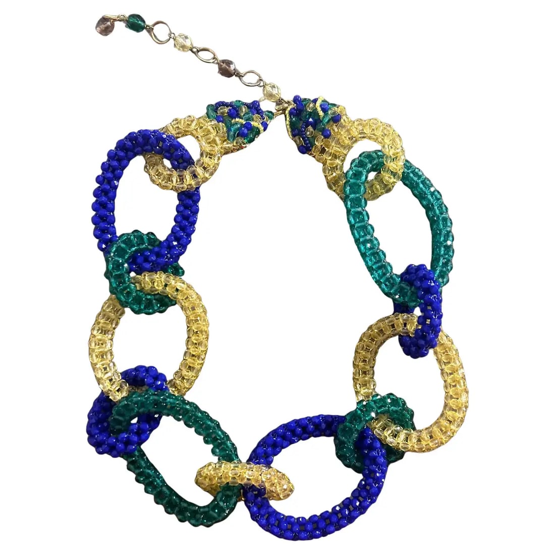 21st Century Coppola e Toppo Modern Beaded Link Necklace (1 of 10)