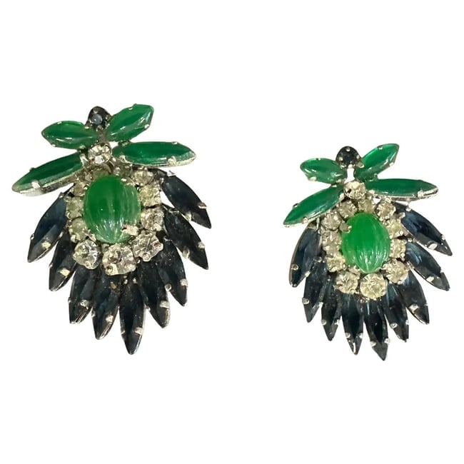 1960s Costume Jewelry Clip-on Earrings by Christian Dior (1 of 6)