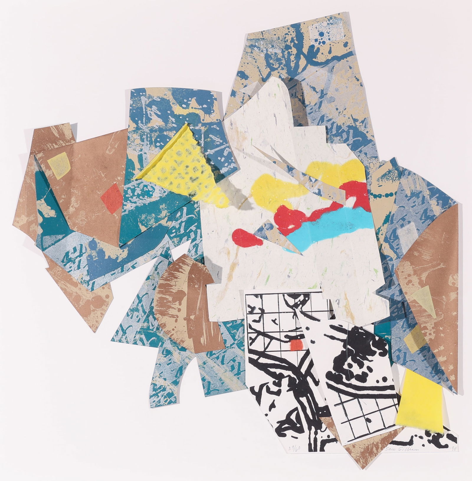 Sam Gilliam (1933-2022) Untitled, 1998, Mixed Media Construction (ed. 60) (1 of 4)