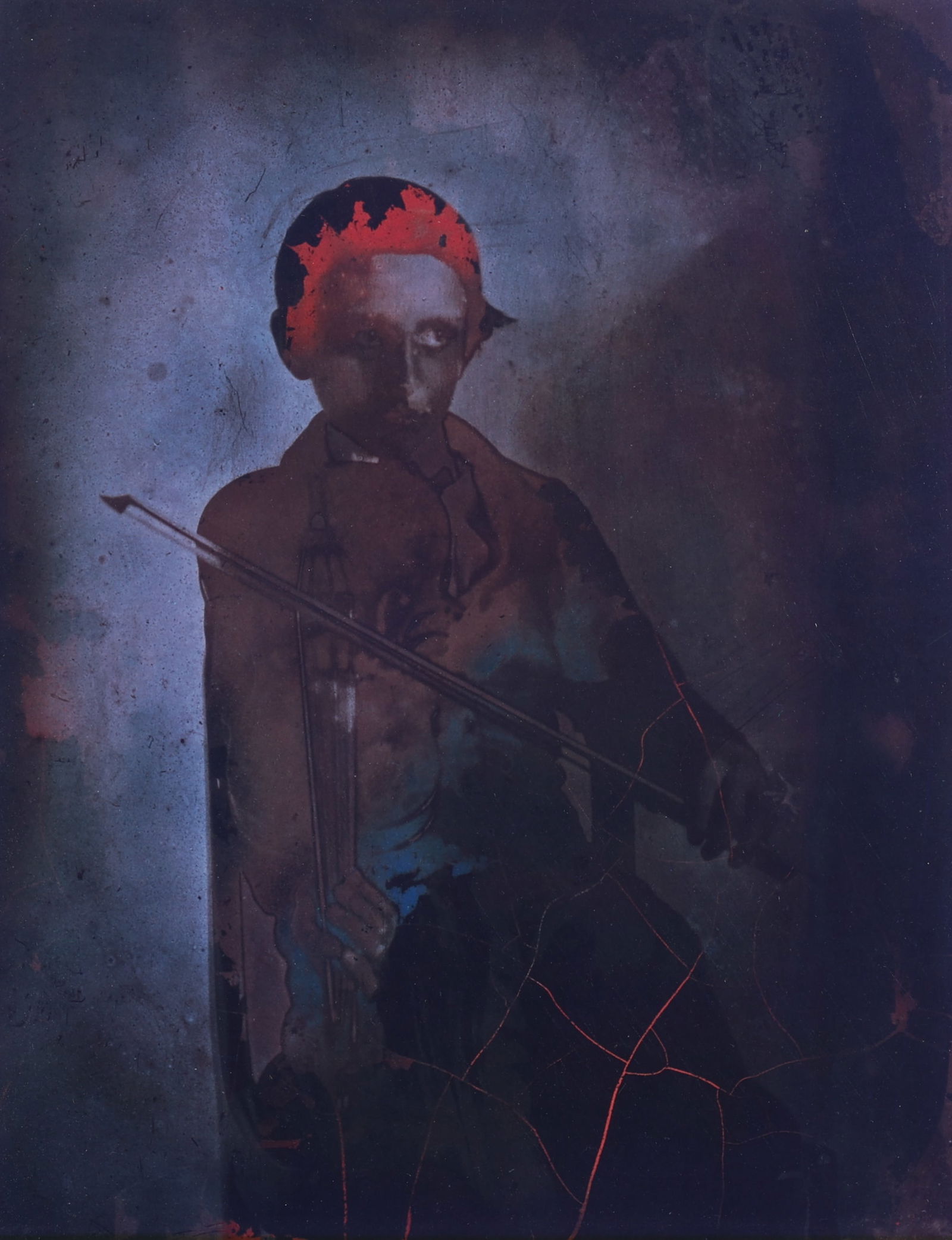 Rosamond Wolf Purcell (b. 1942) "Boy with Violin", 1980 (1 of 2)