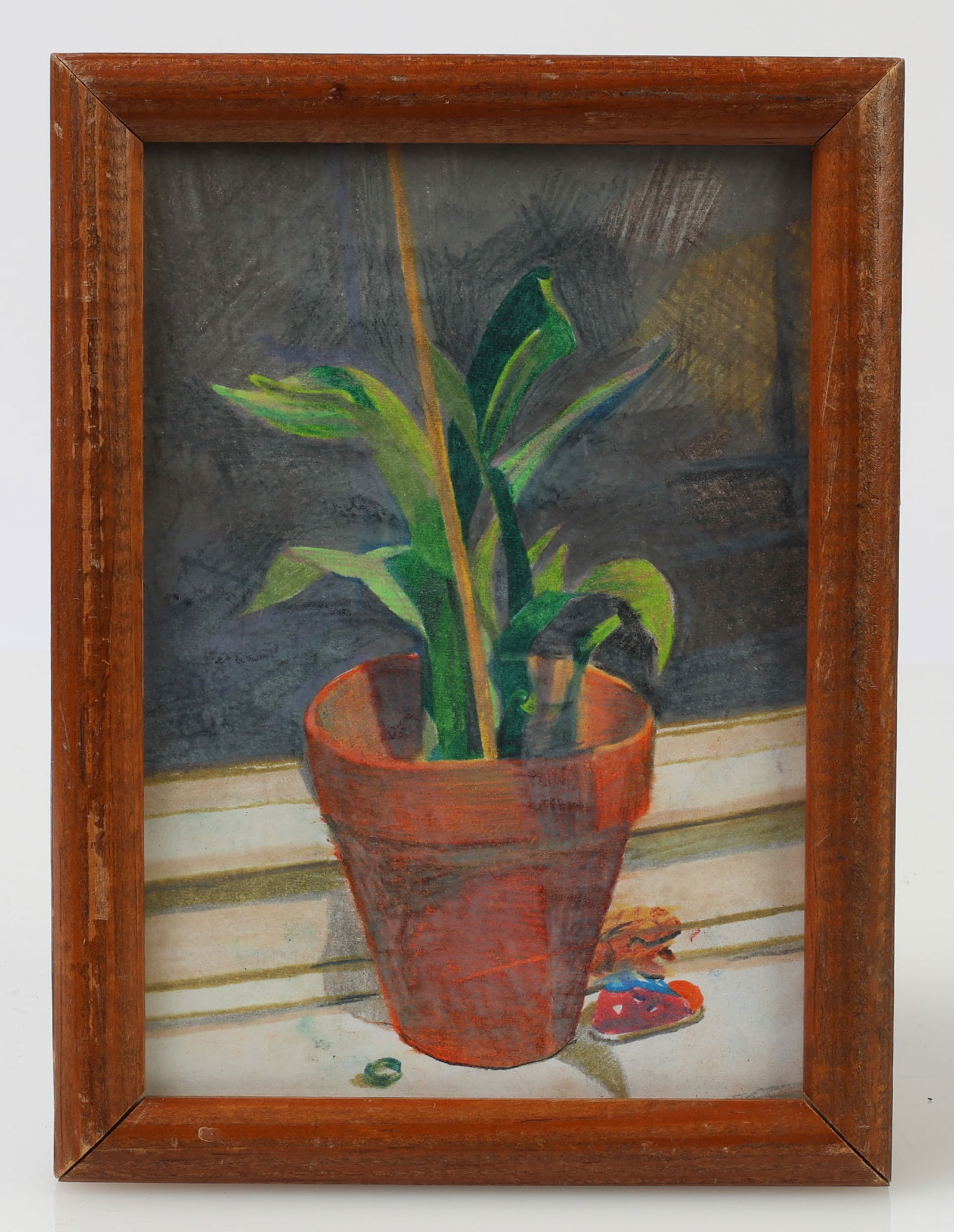 Jimmy Bellew (20th c.) "Still Life" Drawing: Jimmy Bellew (American, 20th c.) "Still Life" Drawing on paper. Size: 5'' x 7'', 13 x 18 cm (sheet); 6'' x 8'', 15 x 20 cm (frame). Framed.Provenance: Private Collection; Rodger LaPelle Gallery (Phila