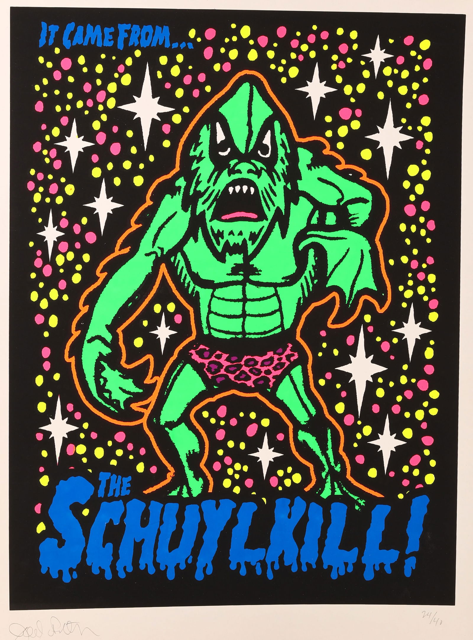 RARE PRINT: "IT CAME FROM THE SCHUYLKILL!" (1 of 1)