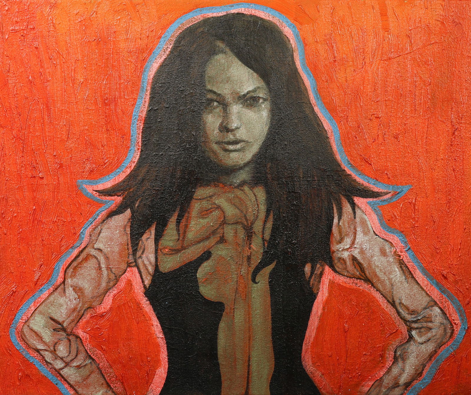 Tristan Wright (20th c.) "Portrait" Painting (1 of 1)