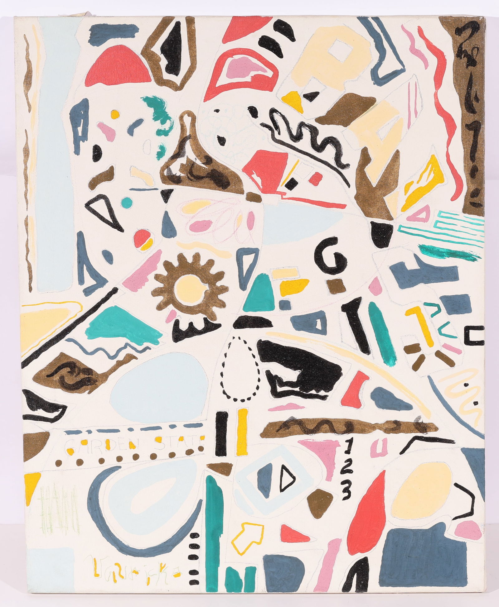 Frank Vavricka (20th C.) Abstract Composition (1 of 3)