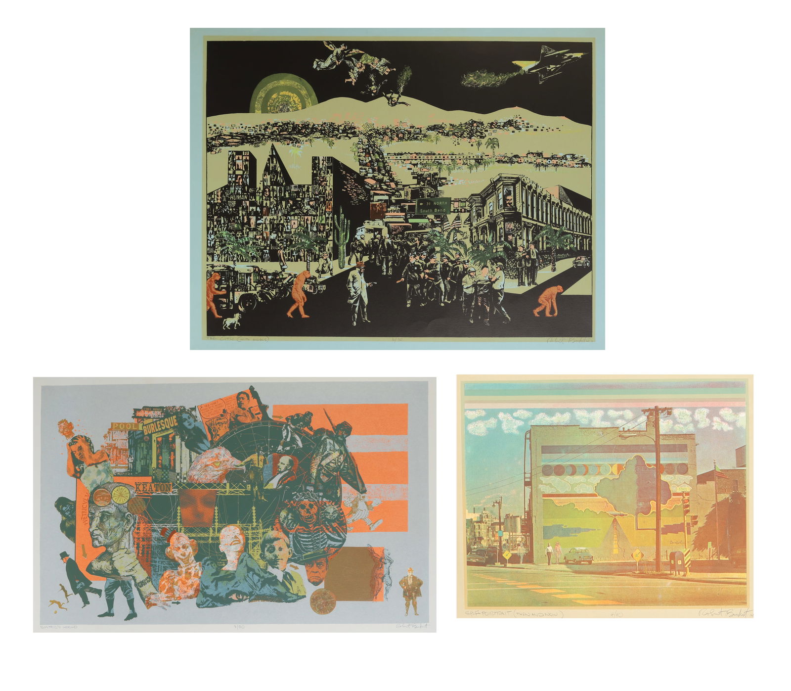 Printmaker's Lot (3 Works) Robert Burkert (b. 1930) (1 of 4)
