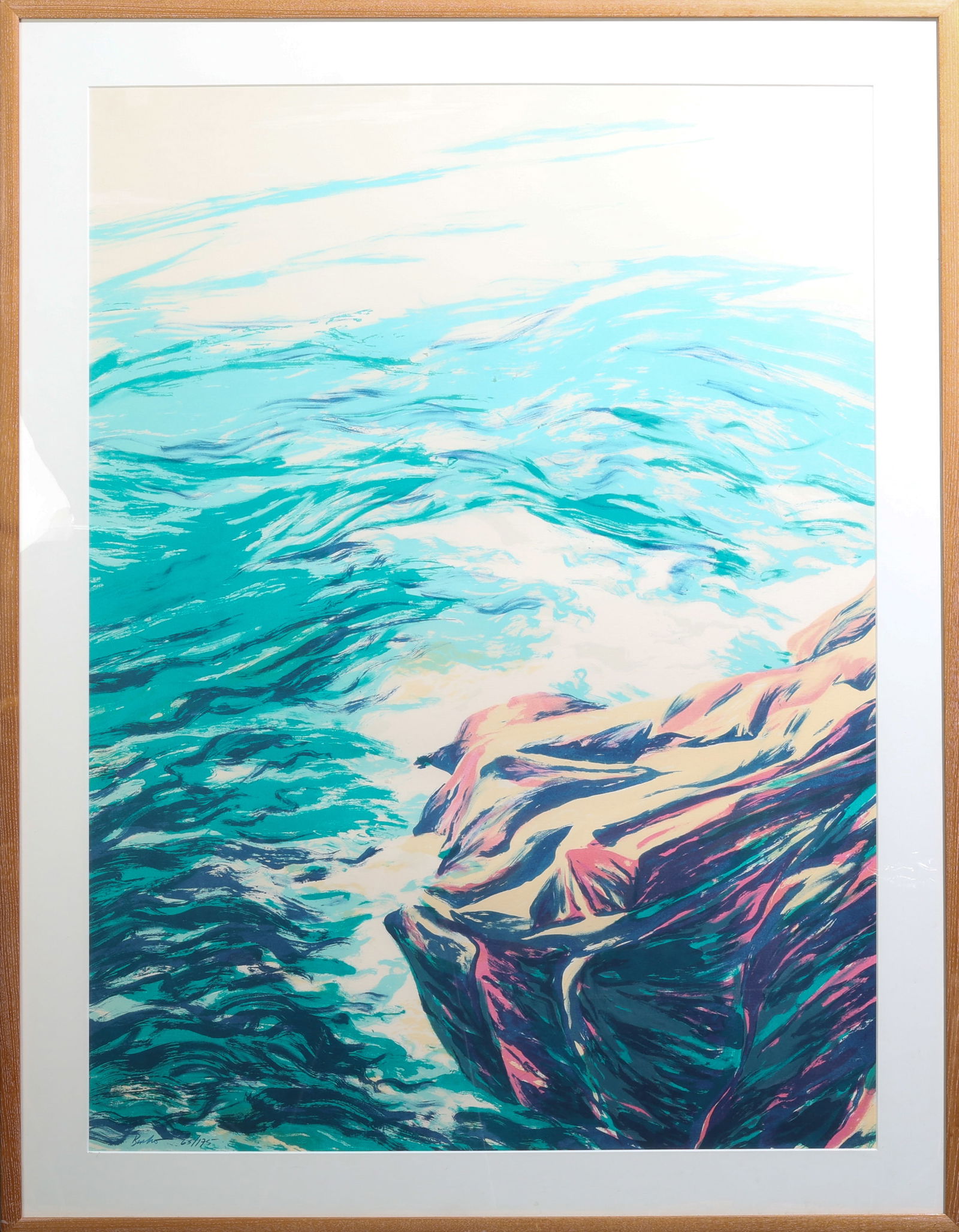 Diane Burko (b. 1945) "Ile au Haut" (1 of 2)