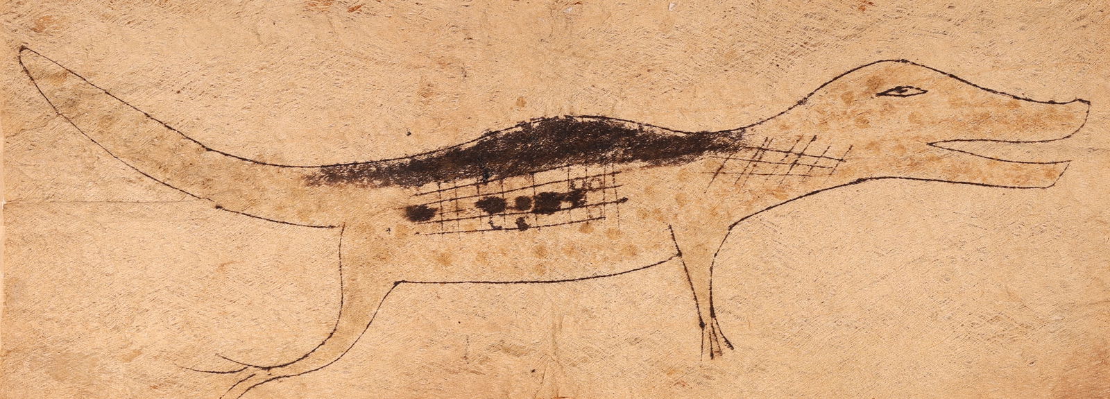 (2) Bark Cloths: Ticuna Amazon Bark Painting and Tapa Cloth (1 of 2)