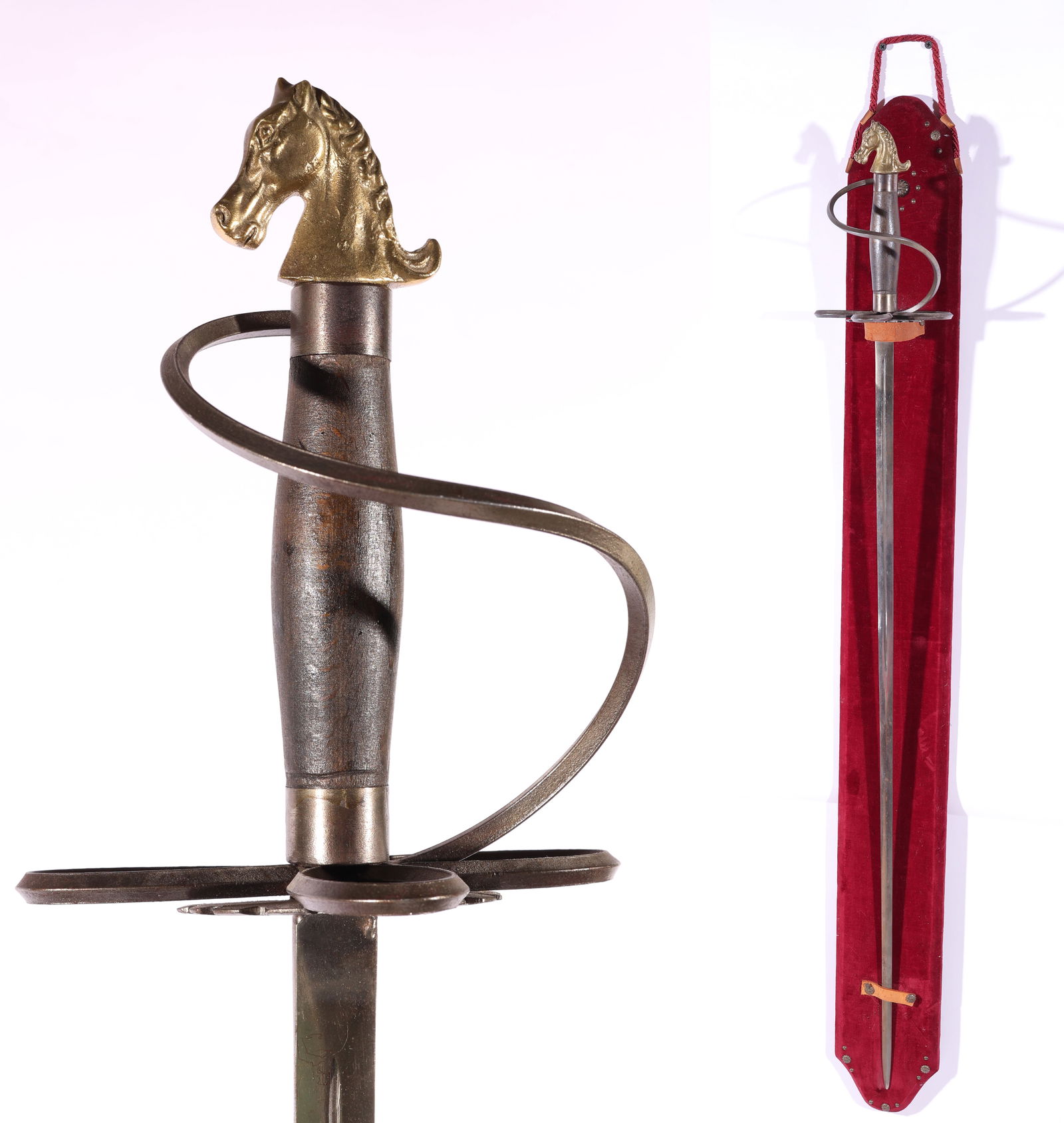 Vintage Horsehead Ceremonial Fencing Sabre (1 of 4)