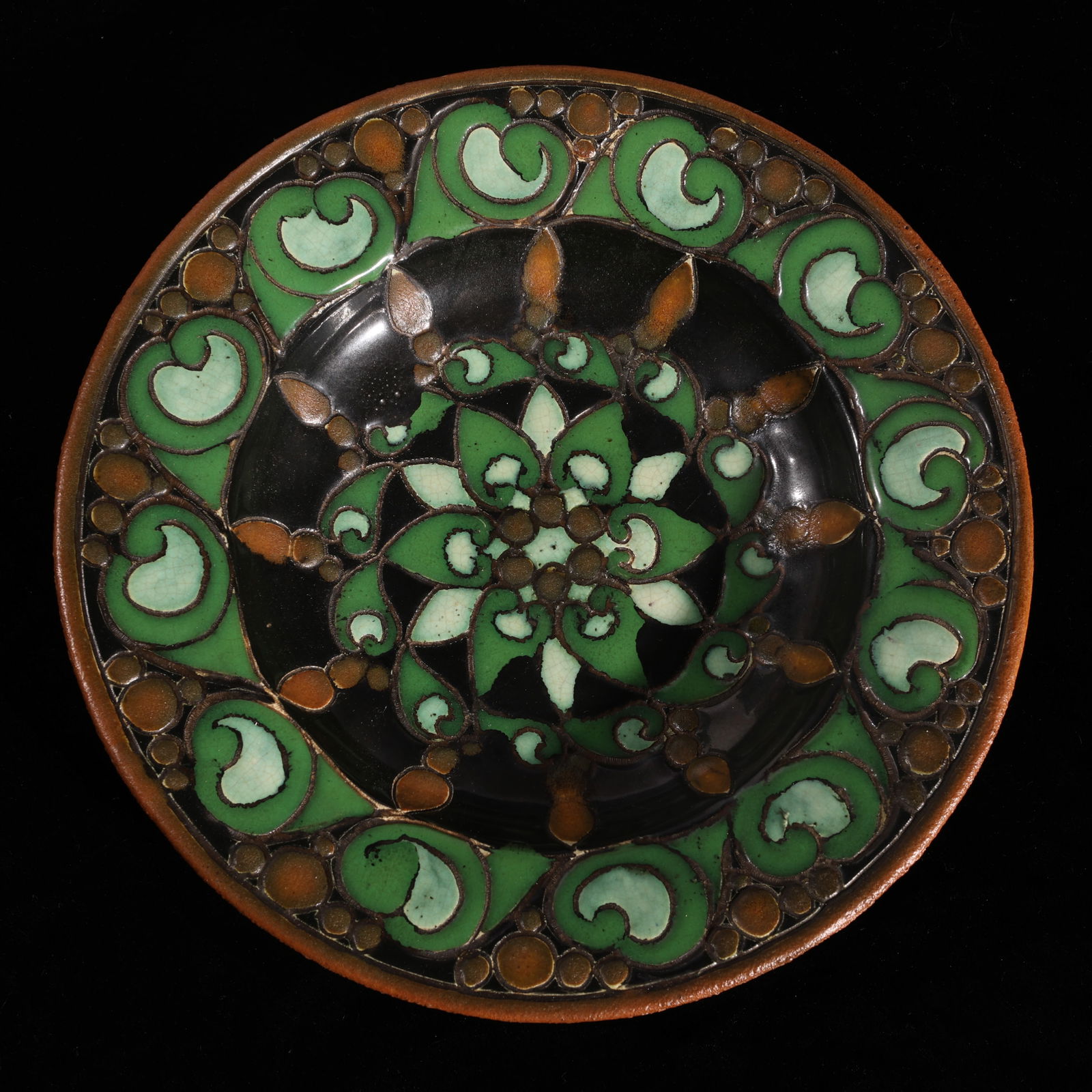 Antique Distel WHvN Ceramic Charger (1 of 3)