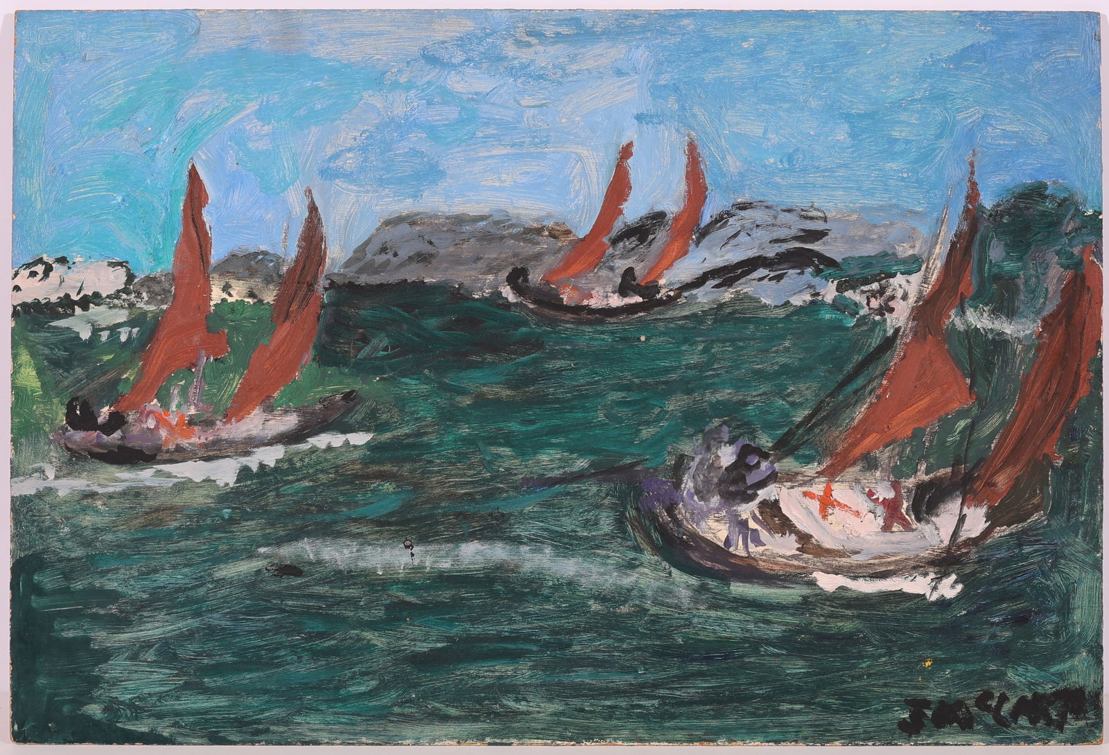Justin McCarthy (1891-1977) "Sailboats" (1 of 2)