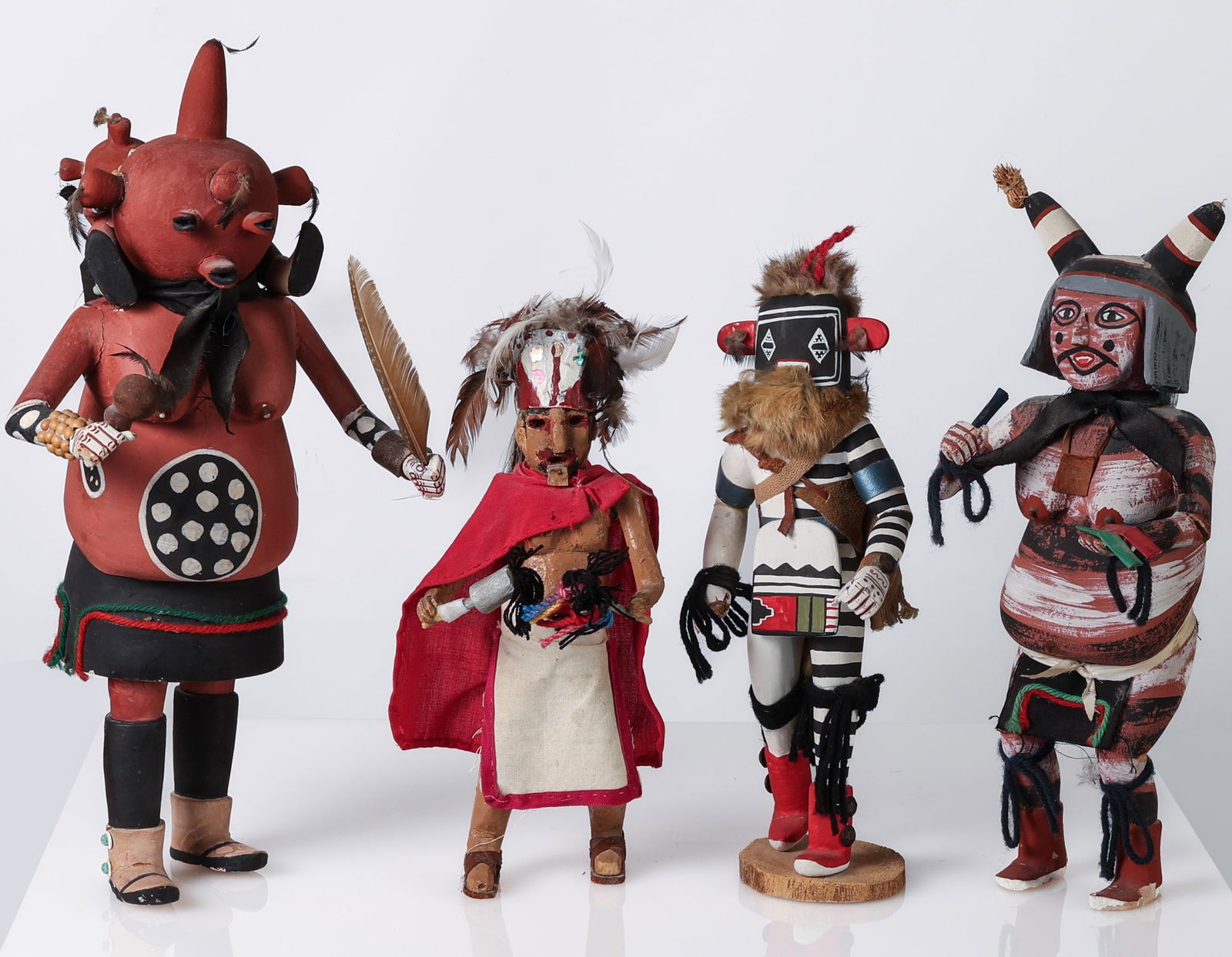 Collection of (4) Native American Kachina Dolls (1 of 3)