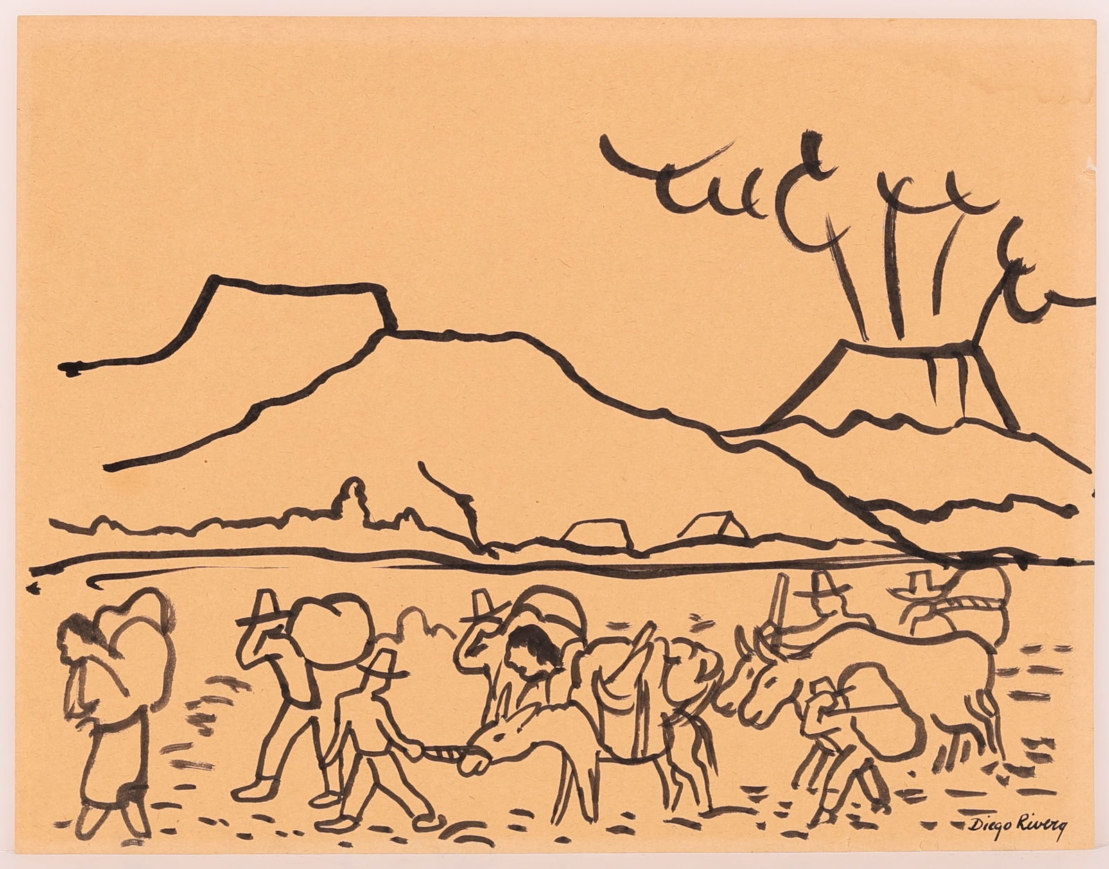 Attributed to Diego Rivera (1886-1957) (1 of 2)