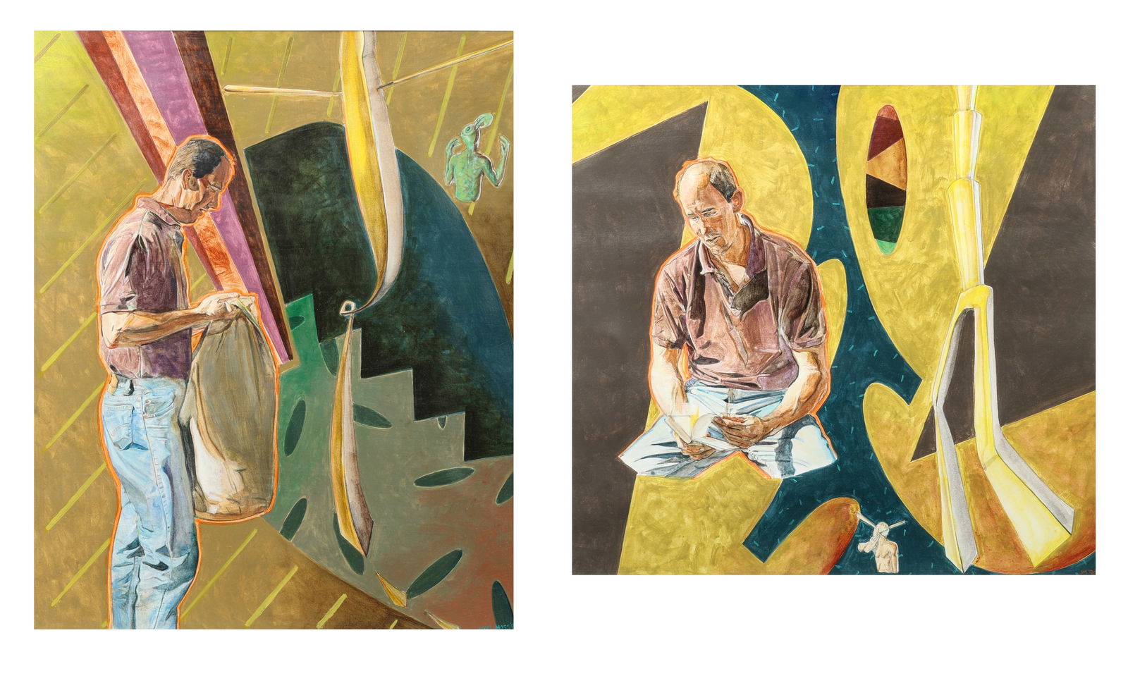 (2) James Moss (20th c.) Paintings (1 of 3)