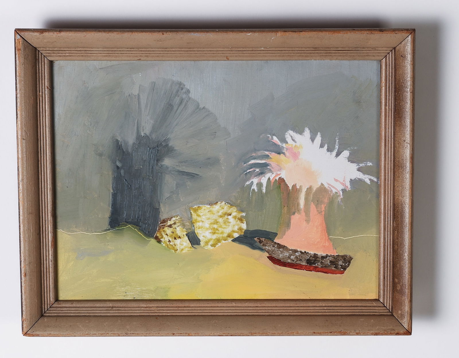 Jimmy Bellew (American, 20th c.) "Anemone", 2013: Jimmy Bellew (American, 20th c.) "Anemone", 2013, Mixed Media Painting, signed, titled, dated. Framed. Provenance: Private Collection; Rodger LaPelle Gallery (Philadelphia, PA). Size: 9'' x 12'', 23