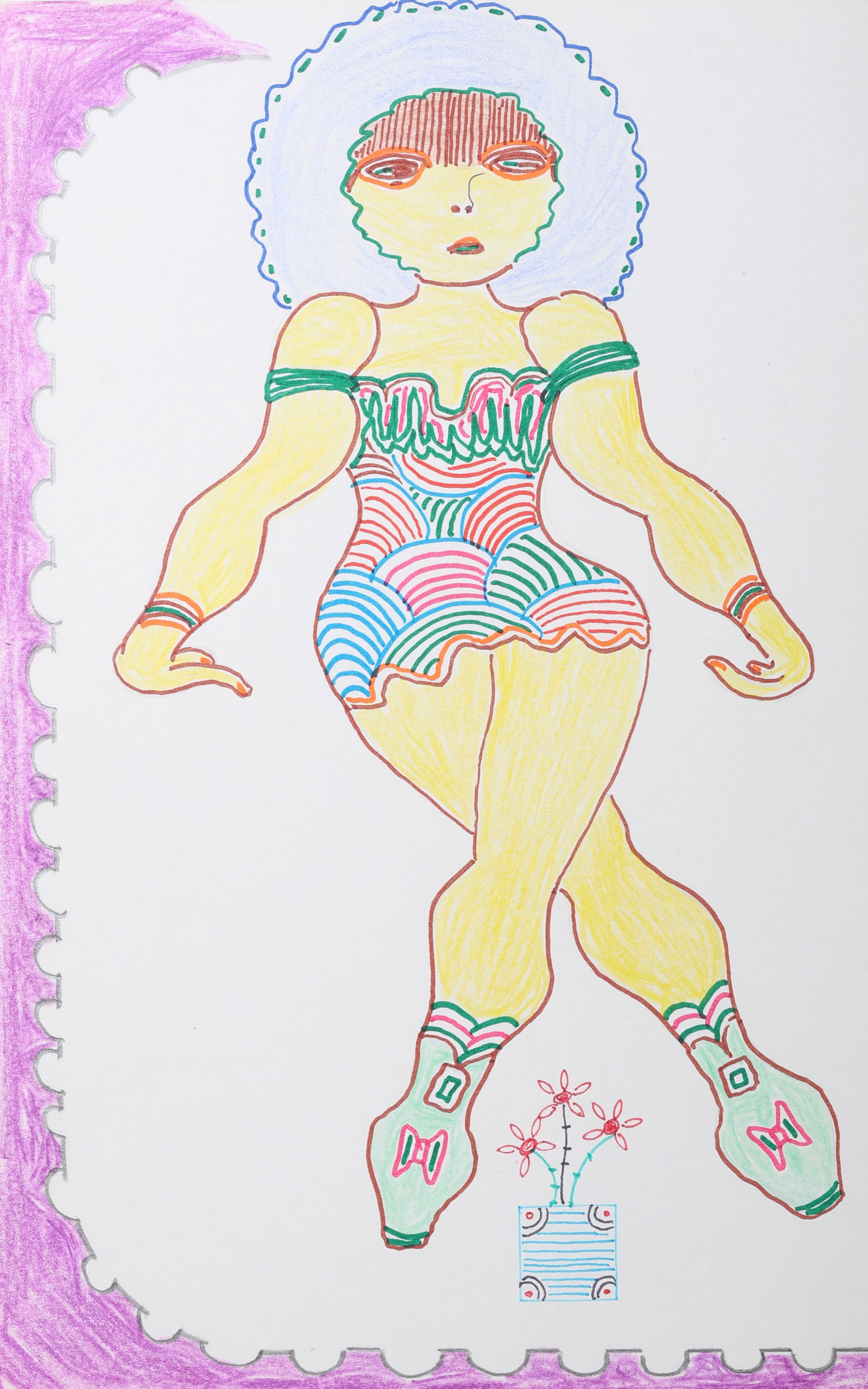 Lewis Smith (1907-1998) "Portrait of a Woman": Lewis Smith (1907-1998) "Portrait of a Woman", Drawing on paper. Provenance: Hudson, Ny Collection. Size: 17'' x 10.75'' (43 x 27 cm). Unframed.