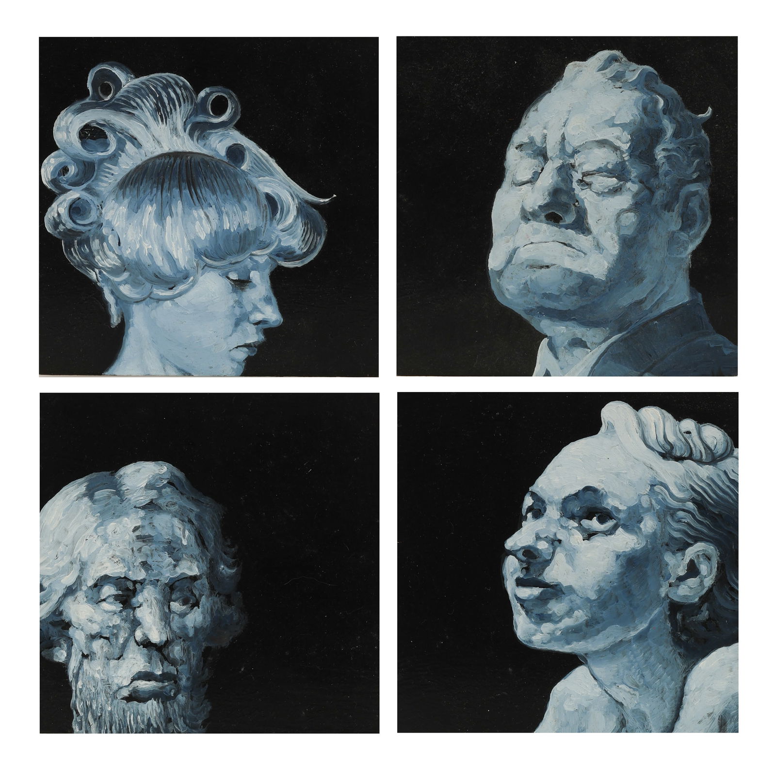 (4 WORKS) Tristan Wright (20th c.) "Rome Lights I-IV" (1 of 9)