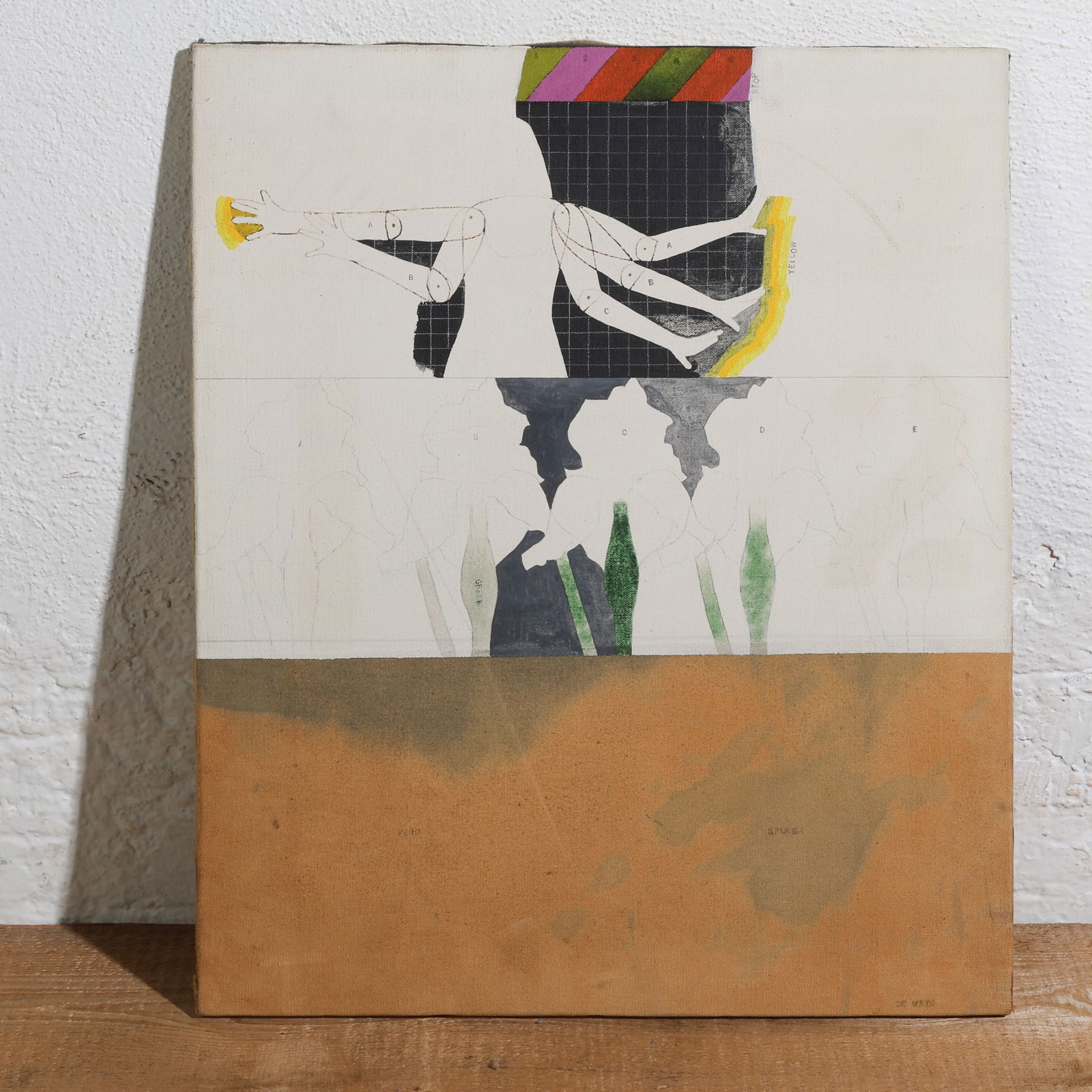 Louis de Mayo (1926-2016) Mixed Media Painting on Canvas (1 of 3)