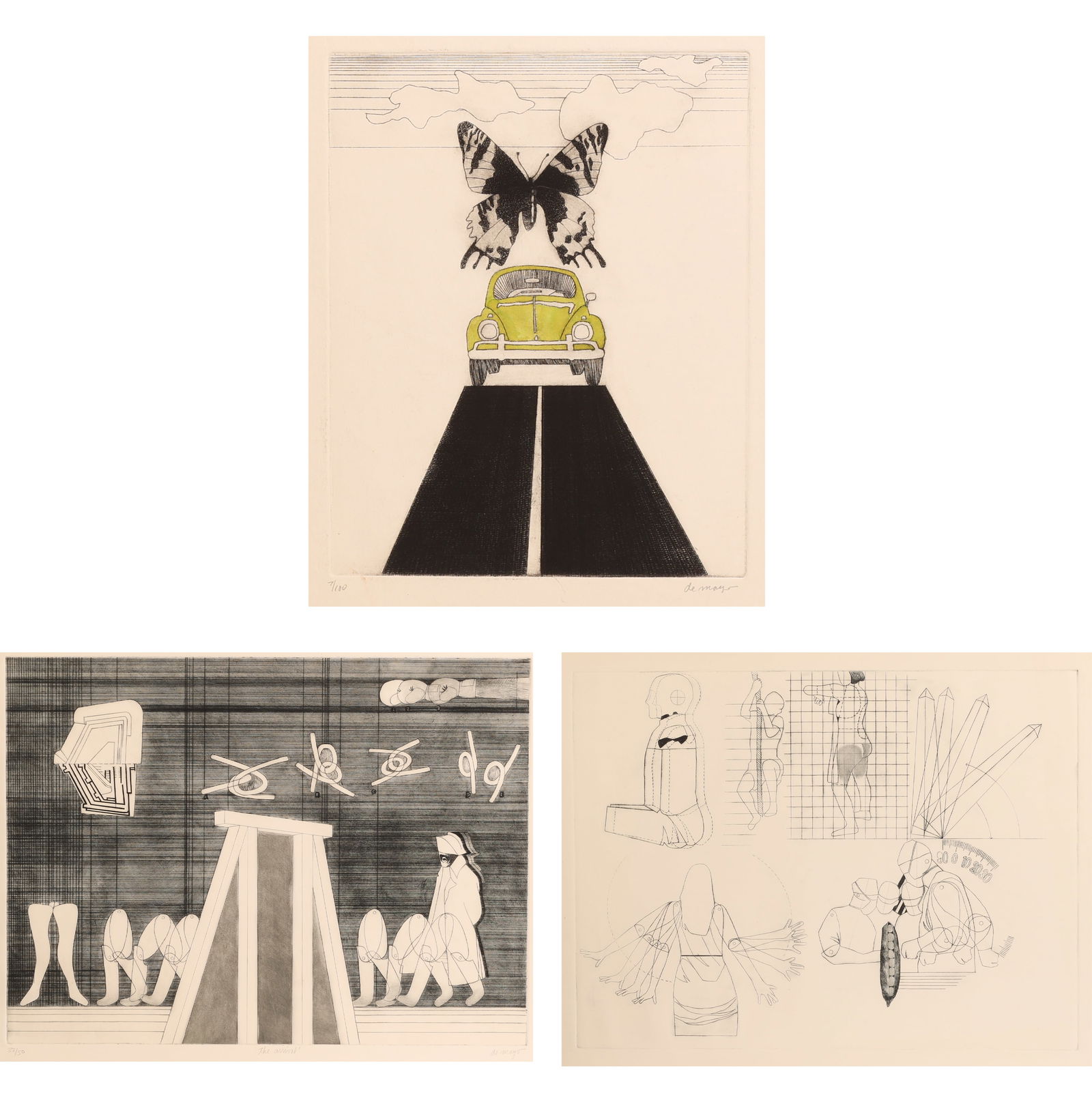 (4) Engravings by Louis de Mayo (1926-2016) (1 of 4)