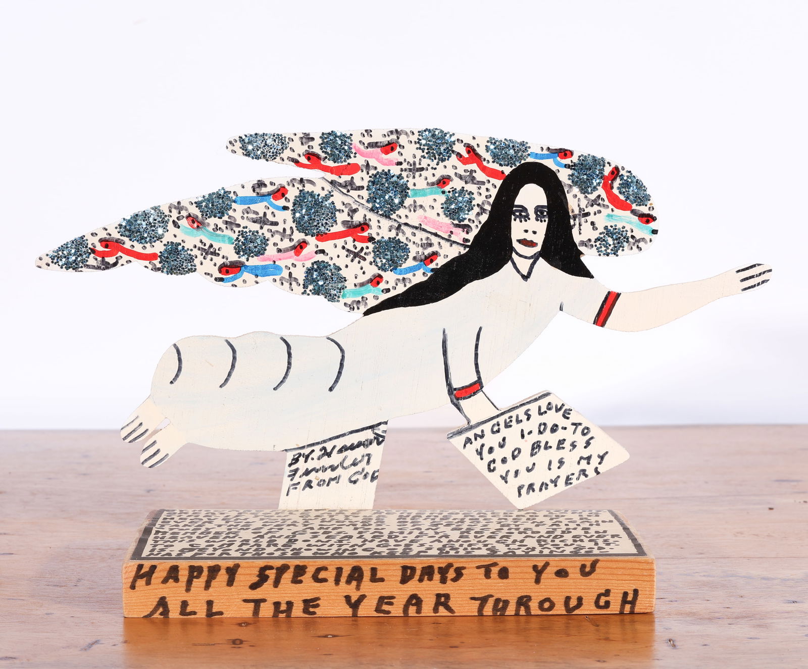 Howard Finster (1916-2001) "Angel" Folk Art (1 of 4)