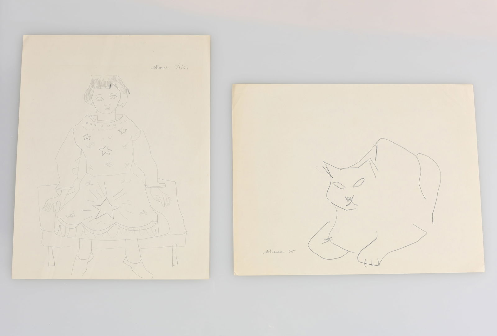 (2) Sterling Strauser (1907-1995) 1960's Drawings (1 of 1)