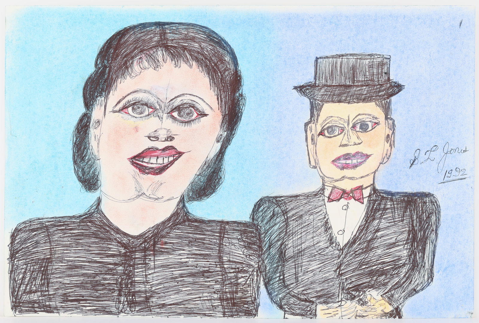 S.L. Jones (American, 1901-1997) "Couple" (1 of 1)