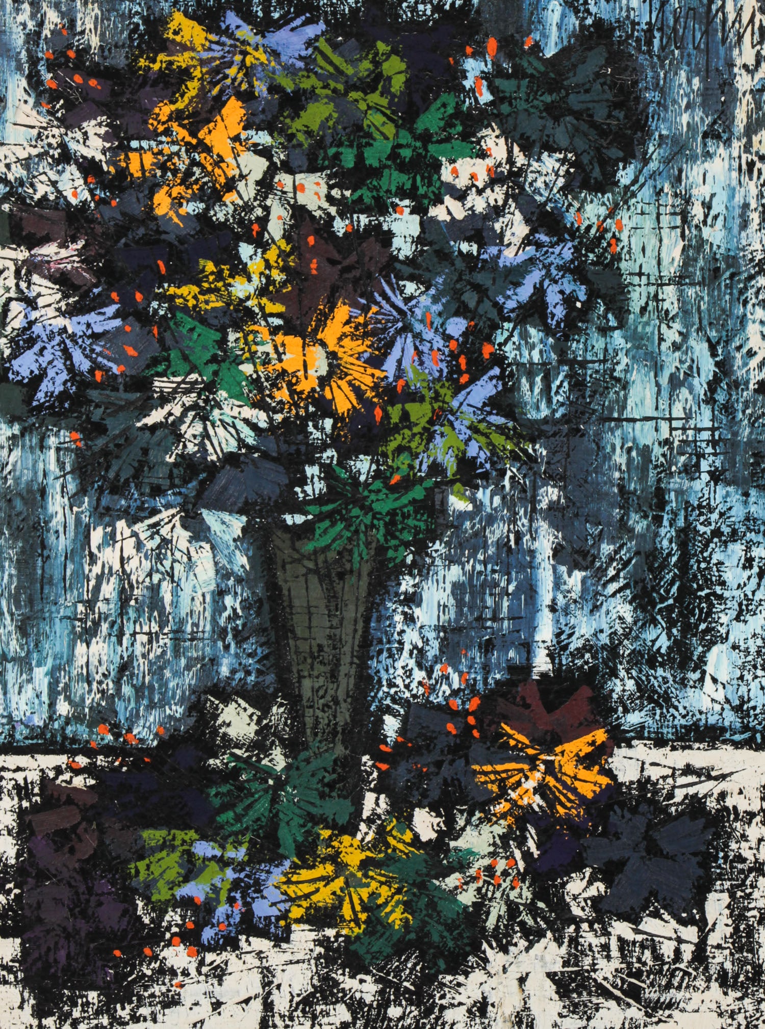 Jean Nerfin (1922-2018) Bouquet Painting (1 of 1)