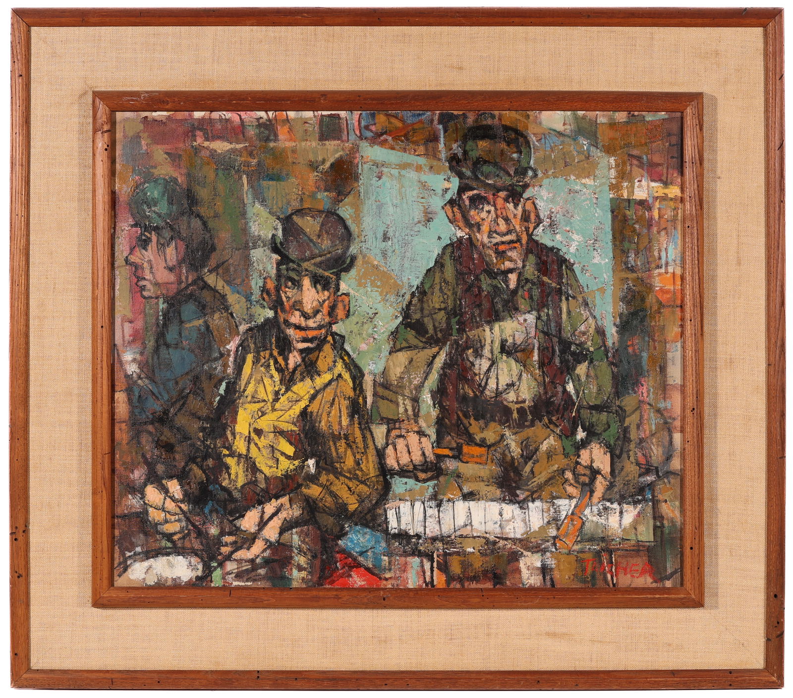 Richard Taicher (1929-1989) Painting (Musicians) (1 of 3)