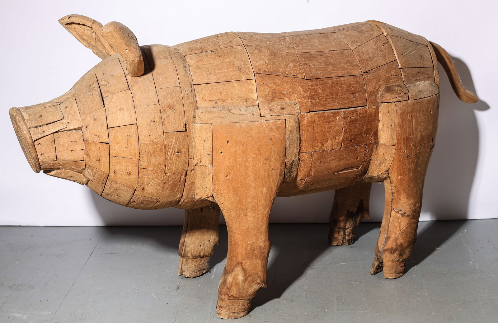 Life-size Folk Art PIG Sculpture (1 of 5)