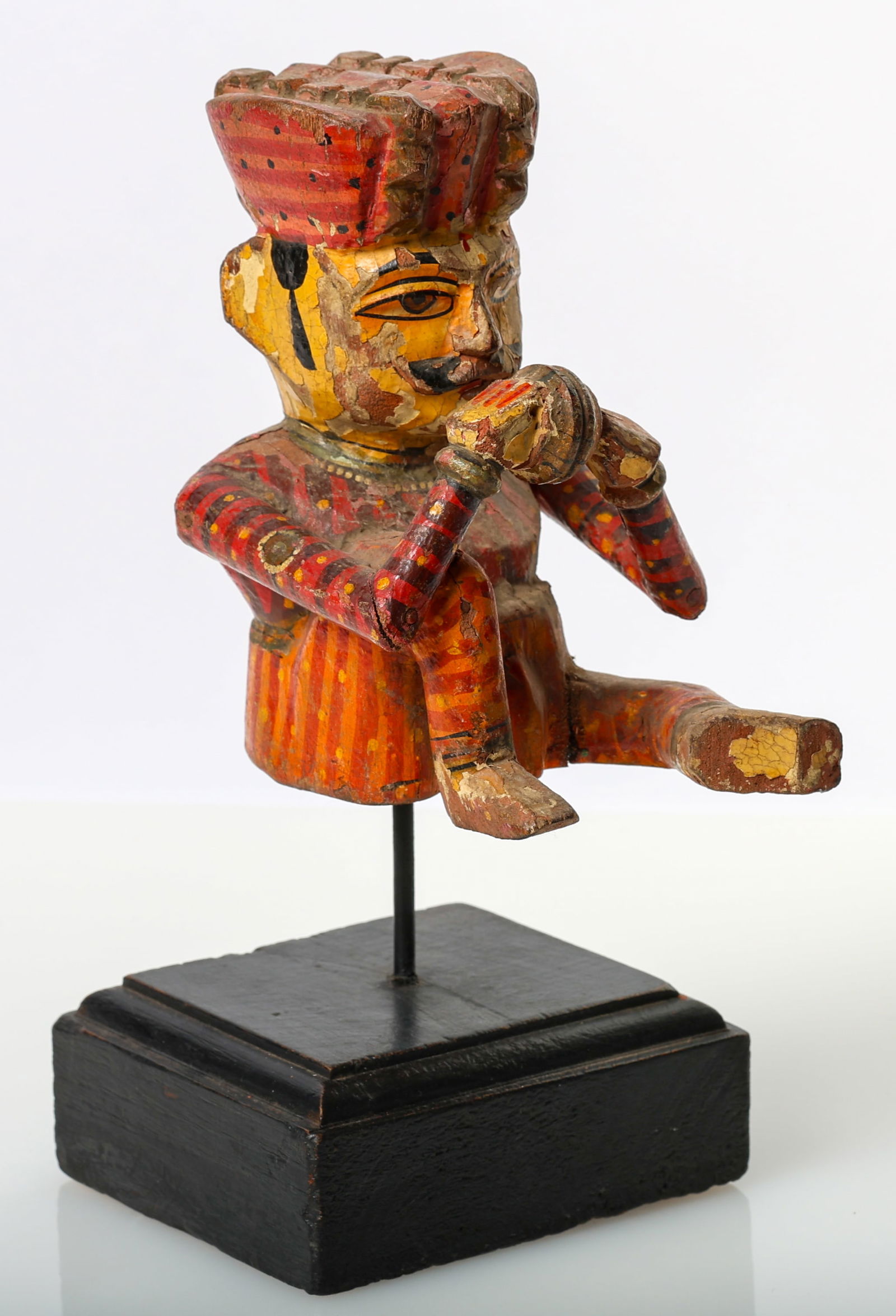 Indian Carved Wood Marionette on Stand (1 of 4)