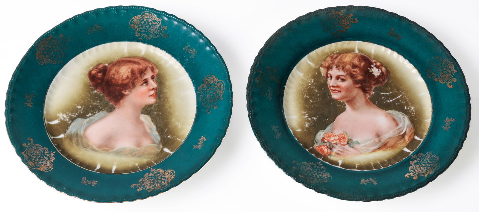 (2 pc) Victoria Austria Plate Set (1 of 2)