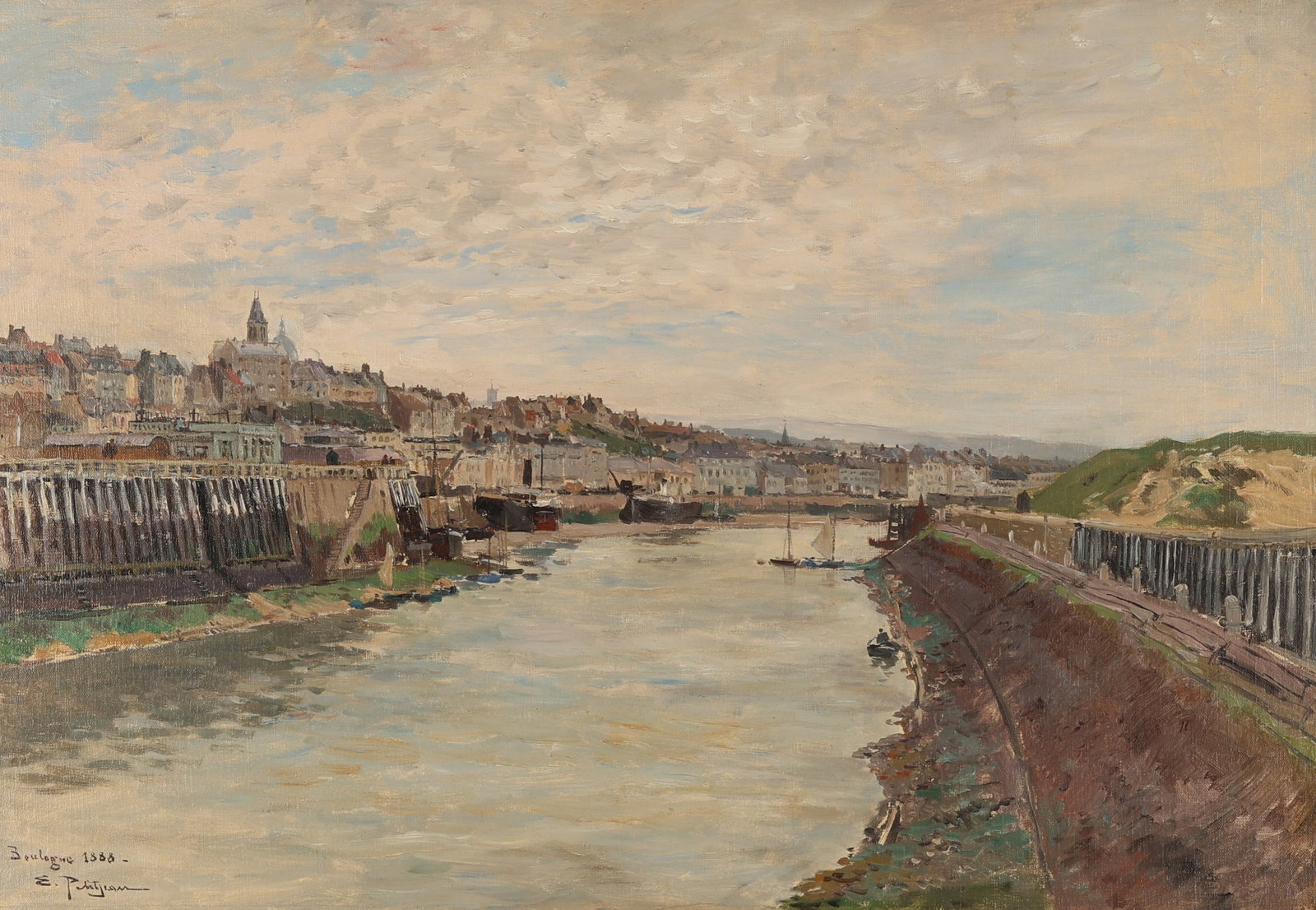Petitjean (1844-1925) "Boulogne", 1888 (1 of 4)