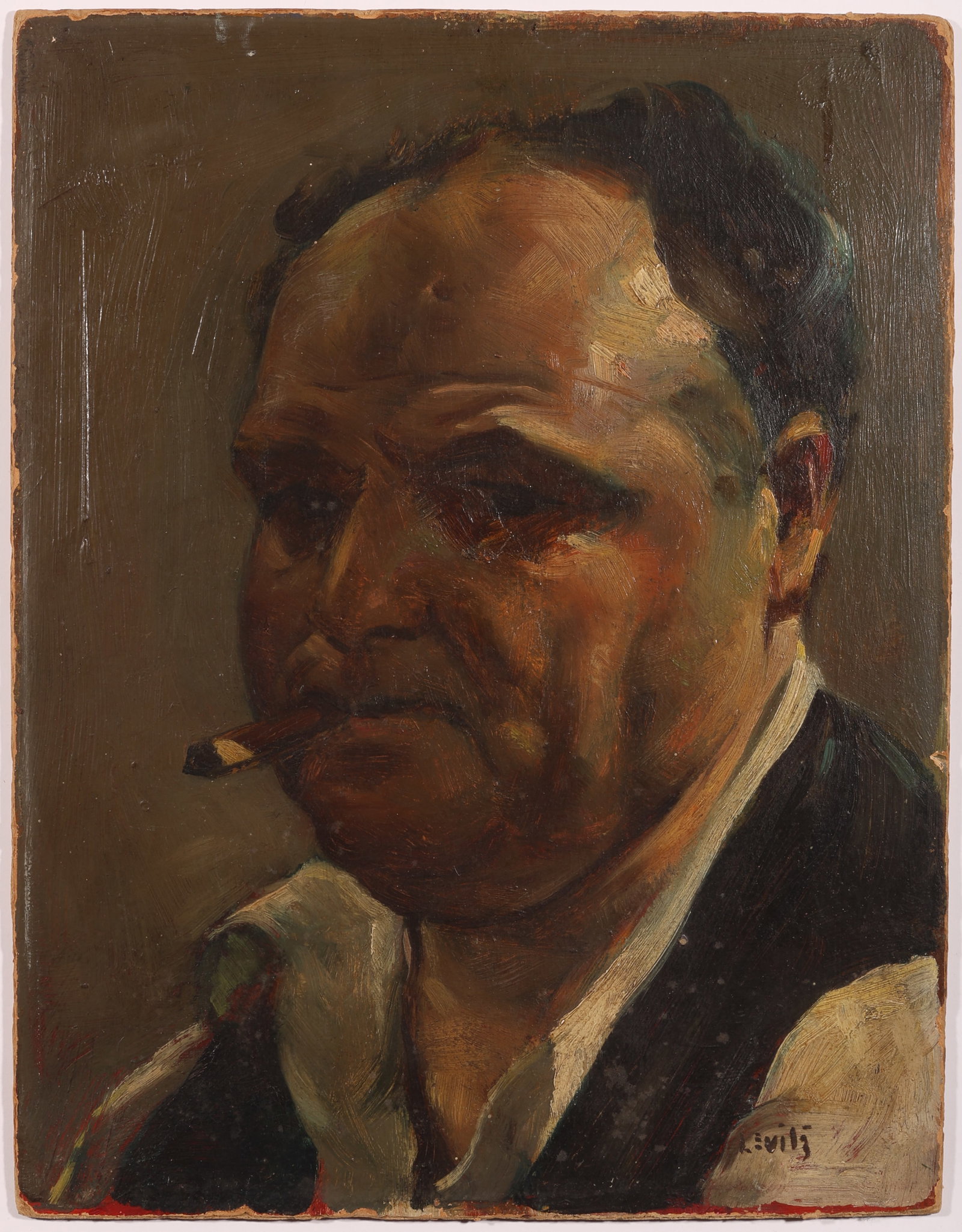Jack Levitz (1896-1964) "Self Portrait" (1 of 2)