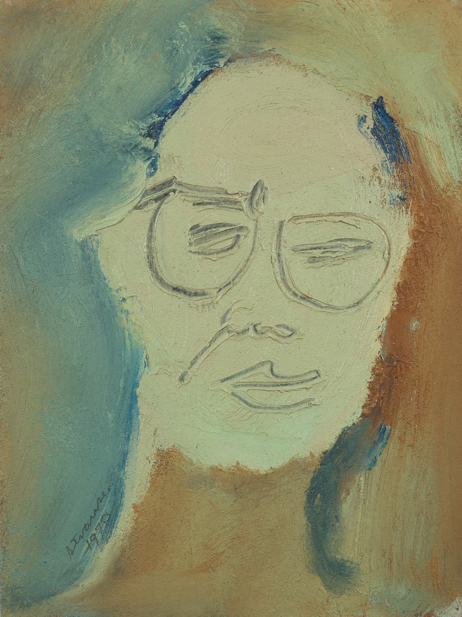 Sterling Strauser (1907-1995) "Self Portrait" (1 of 2)