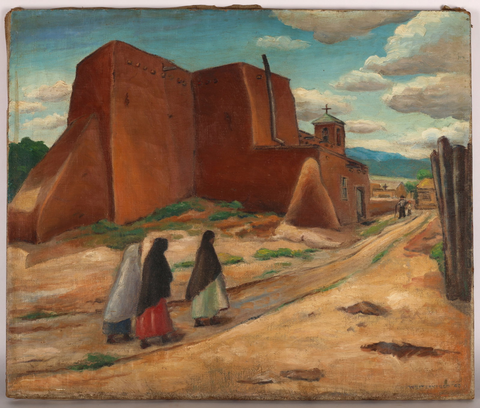 Weitzenfeld "New Mexico", 1940 Painting (1 of 3)