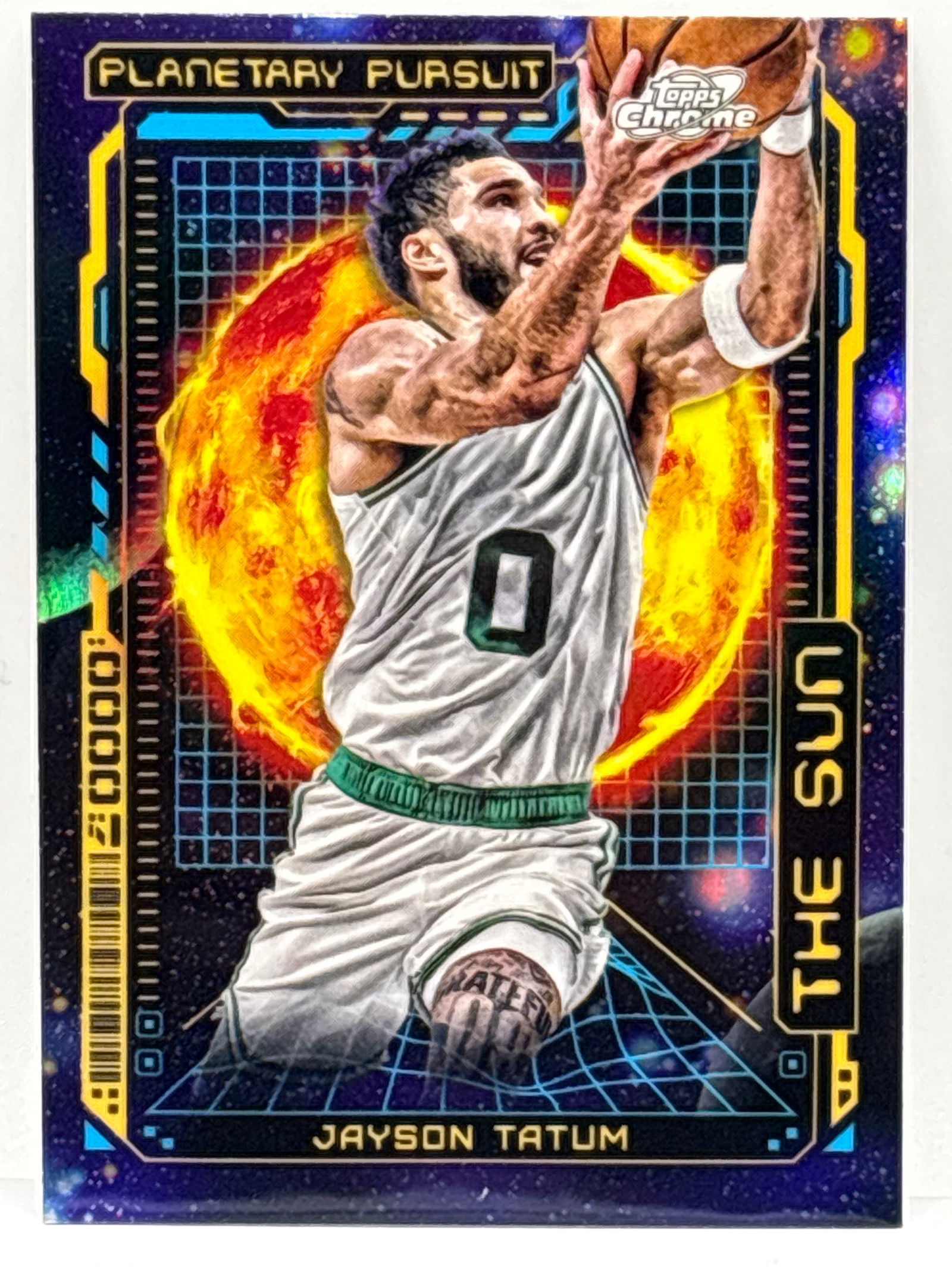 2024 TOPPS CHROME JAYSON TATUM PLANETARY PURSUIT THE SUN SSP (1 of 5)