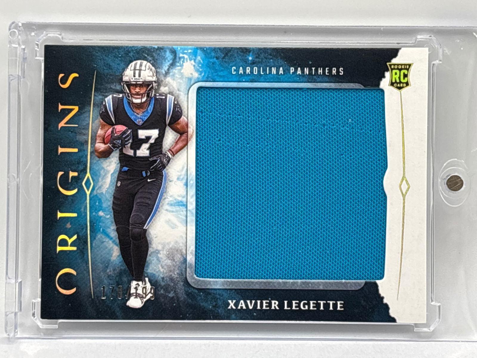 170/199! 2024 PANINI ORIGINS ROOKIE JUMBO JERSEYS XAVIER LAGETTE AUTHENTIC MEM JUMBO ROOKIE PATCH RC (1 of 5)