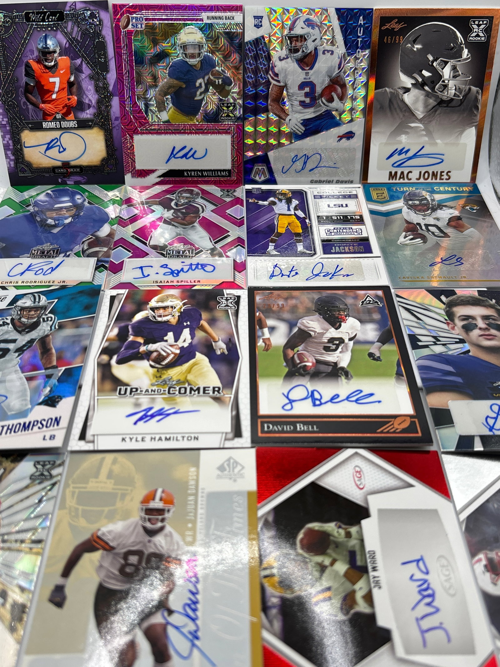 NFL SUPERSTAR 16 CARD AUTOGRAPHED LOT (1 of 10)