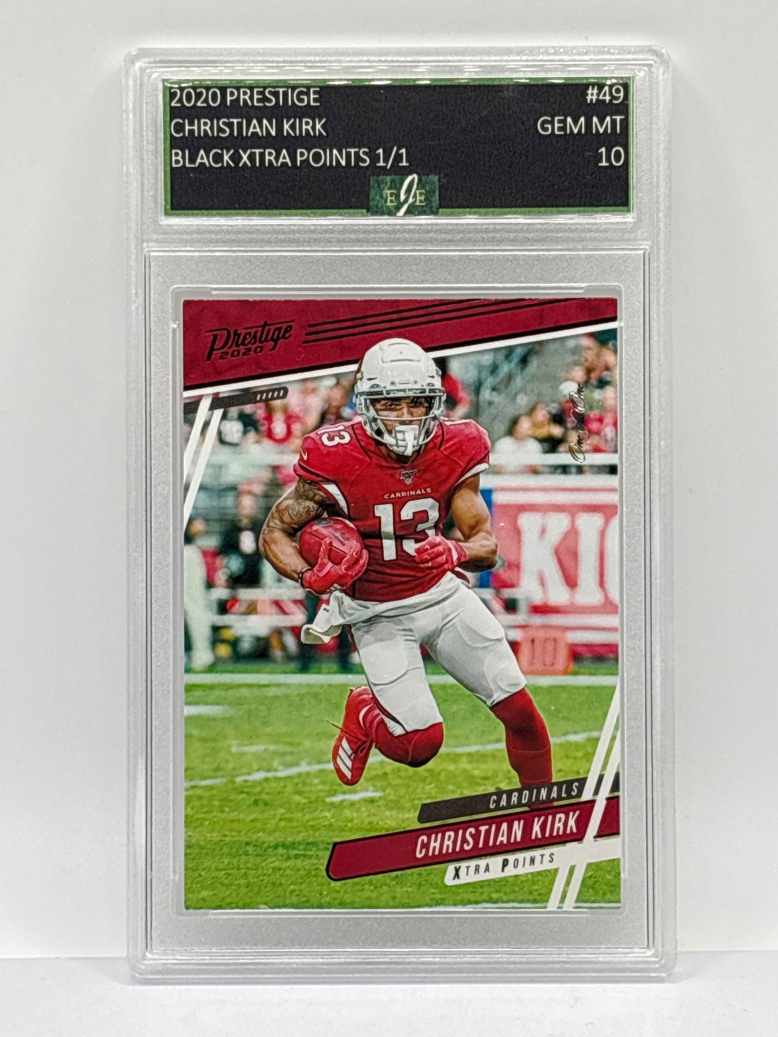 1/1!!  2020 PANINI PRESTIGE CHRISTIAN KIRK BLACK XTRA POINTS 1/1 GRADED EJE GEM MINT 10 (1 of 5)