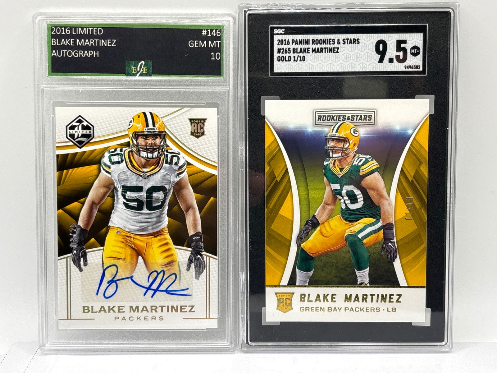 BLAKE MARTINEZ EXTREMELY RARE ROOKIE AUTOGRAPH LOT (1 of 5)