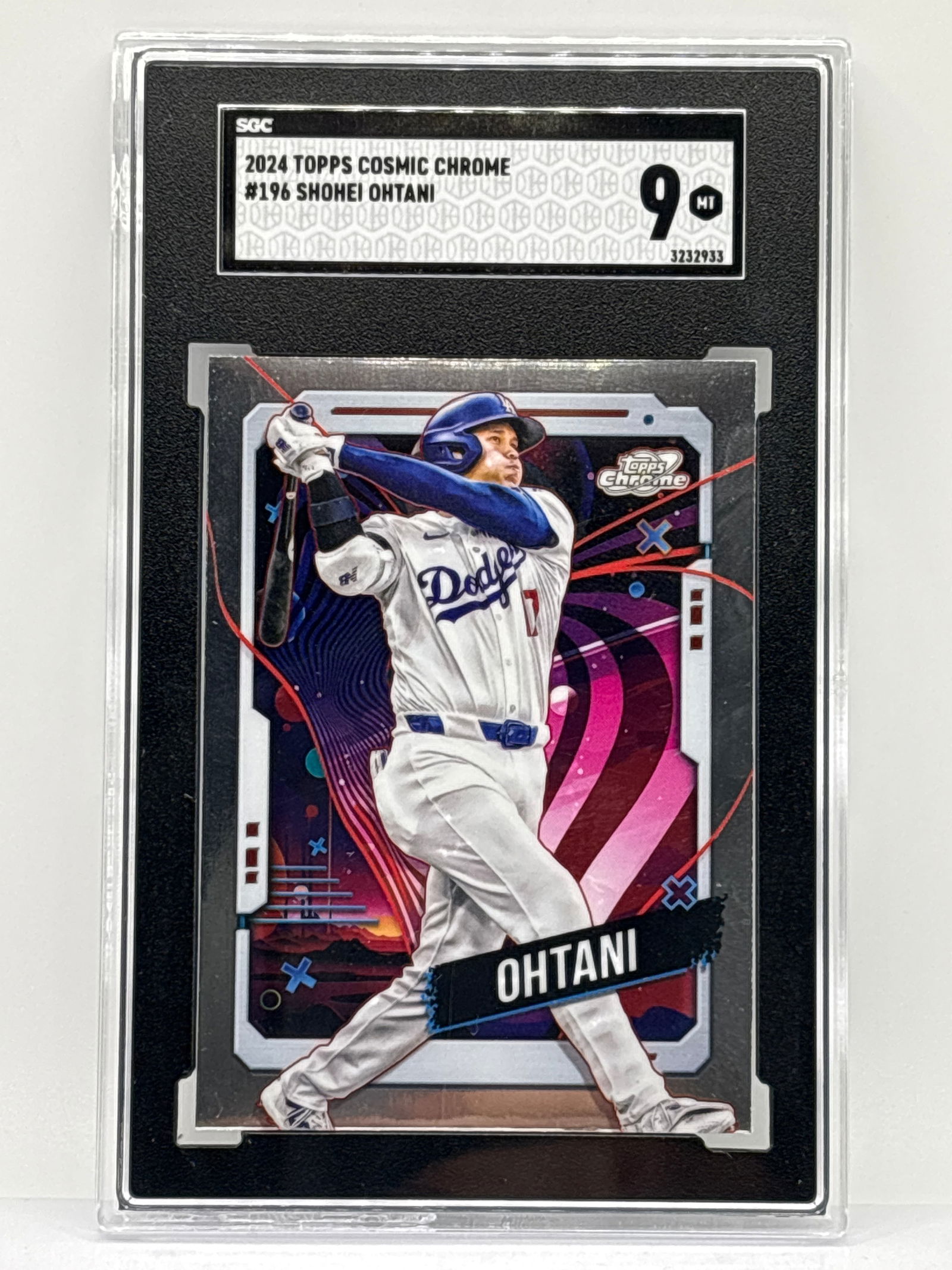 2024 TOPPS COSMIC CHROME #196 SHOHEI OHTANI GRADED SGC MINT 9 (1 of 3)