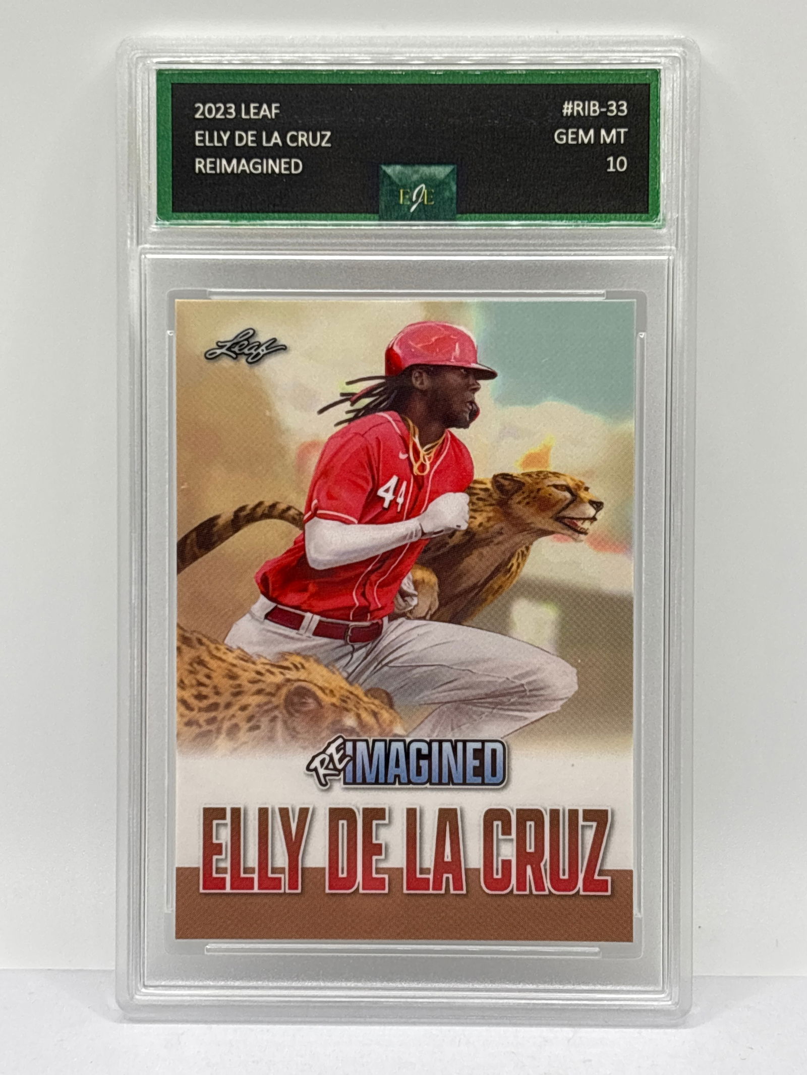 1 OF 884!!  2023 LEAF ELLY DE LA CRUZ REIMAGINED GRADED EJE GEM MINT 10 (1 of 5)