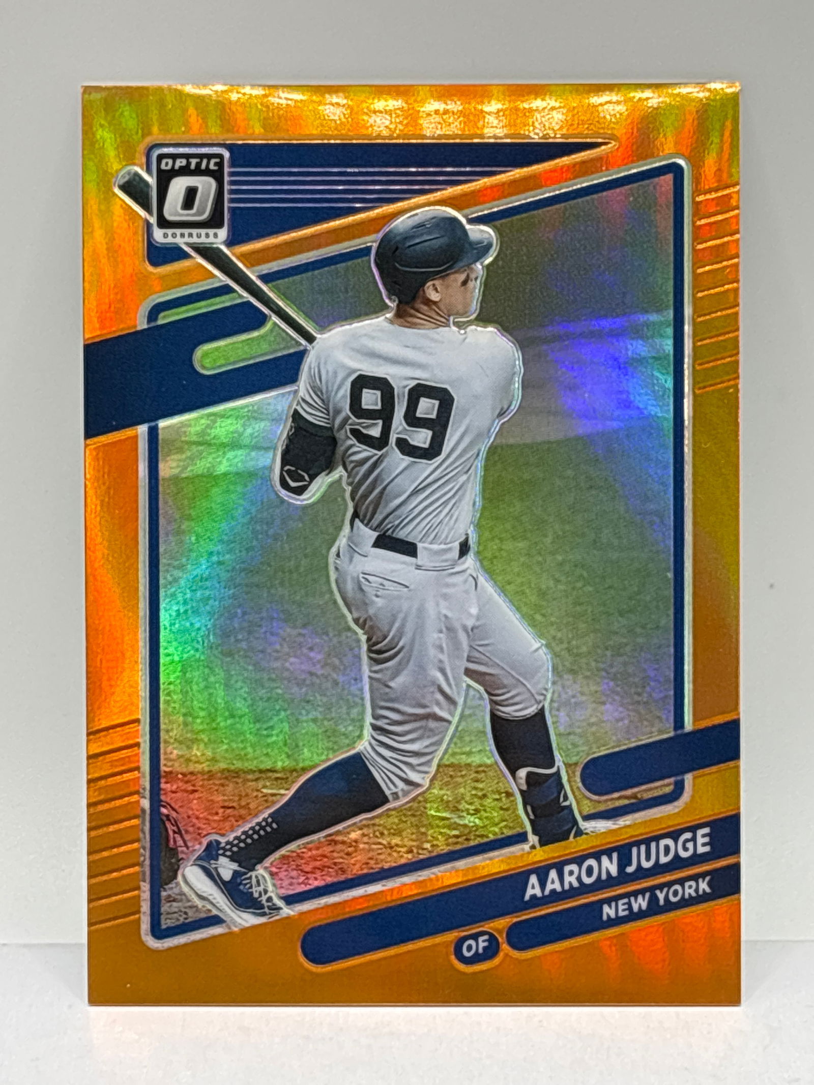 123/125!!  2021 PANINI DONRUSS OPTIC AARON JUDGE ORANGE PRIZM HOLO (1 of 5)