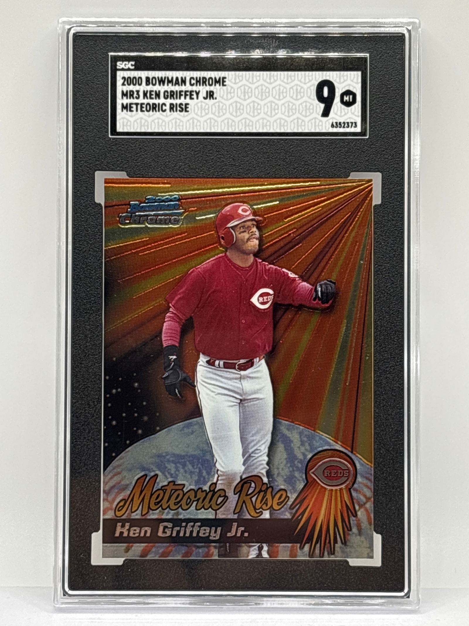 2000 BOWMAN CHROME MR3 KEN GRIFFEY JR METEORIC RISE SP GRADED SGC MINT 9 (1 of 4)