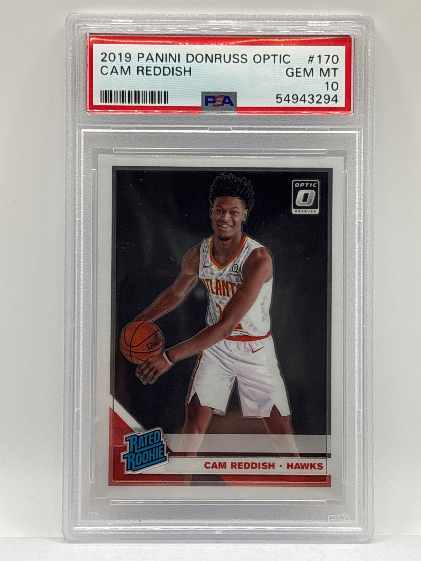 2019 PANINI DONRUSS OPTIC CAM REDDISH RATED ROOKIE CARD GRADED PSA GEM MINT 10 (1 of 5)